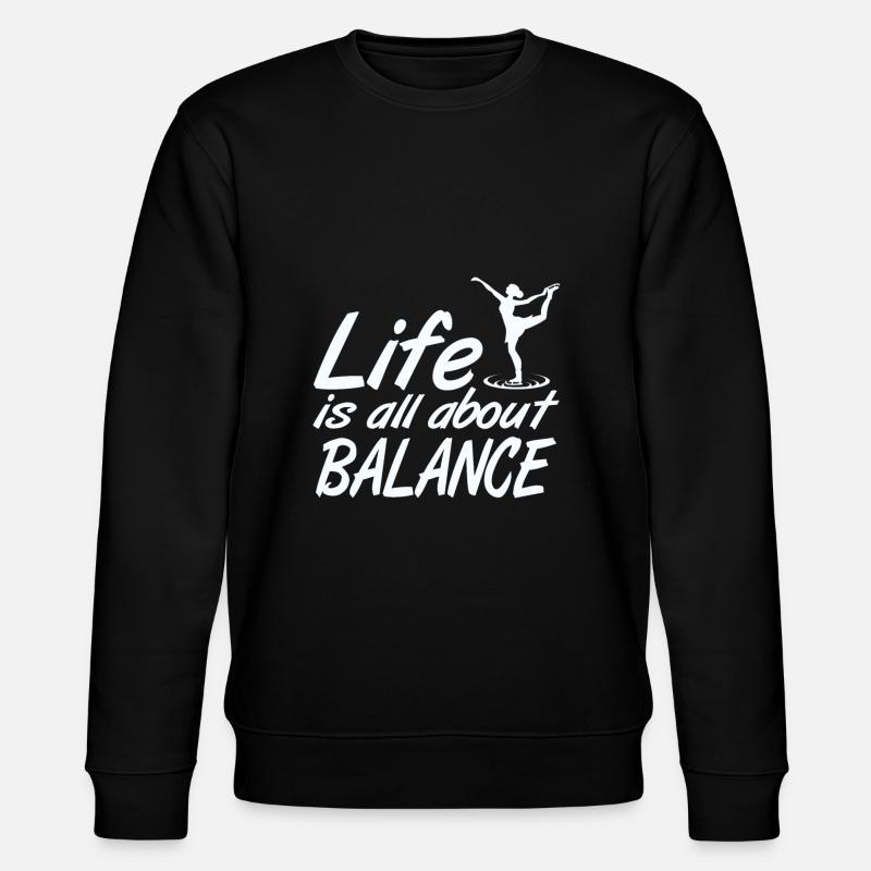 Eistanz Gleichgewicht - Stanley/Stella Unisex Bio-Sweatshirt CHANGER  - Schwarz