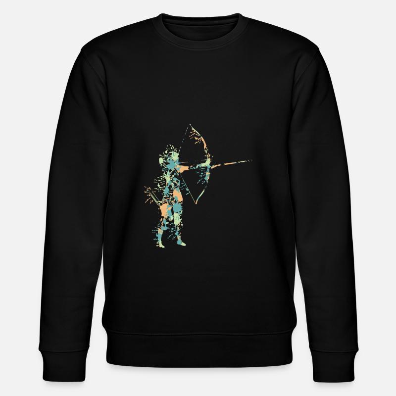 Bogenschießen - Stanley/Stella Unisex Bio-Sweatshirt CHANGER  - Schwarz