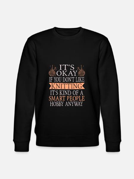 Knitting funny - Stanley/Stella CHANGER Unisex Organic Sweatshirt - black