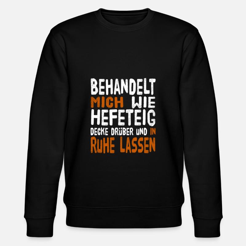 Hefeteig - Stanley/Stella Unisex Bio-Sweatshirt CHANGER  - Schwarz