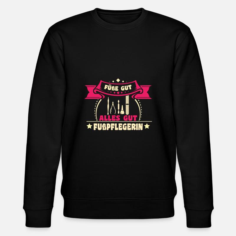 Fußpflege - Stanley/Stella Unisex Bio-Sweatshirt CHANGER  - Schwarz
