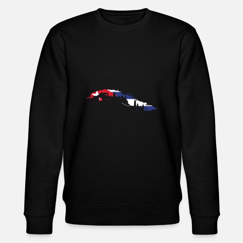 Cuba Flagge - Stanley/Stella Unisex Bio-Sweatshirt CHANGER  - Schwarz