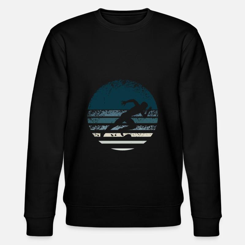 Leichtathletik Retro - Stanley/Stella Unisex Bio-Sweatshirt CHANGER  - Schwarz