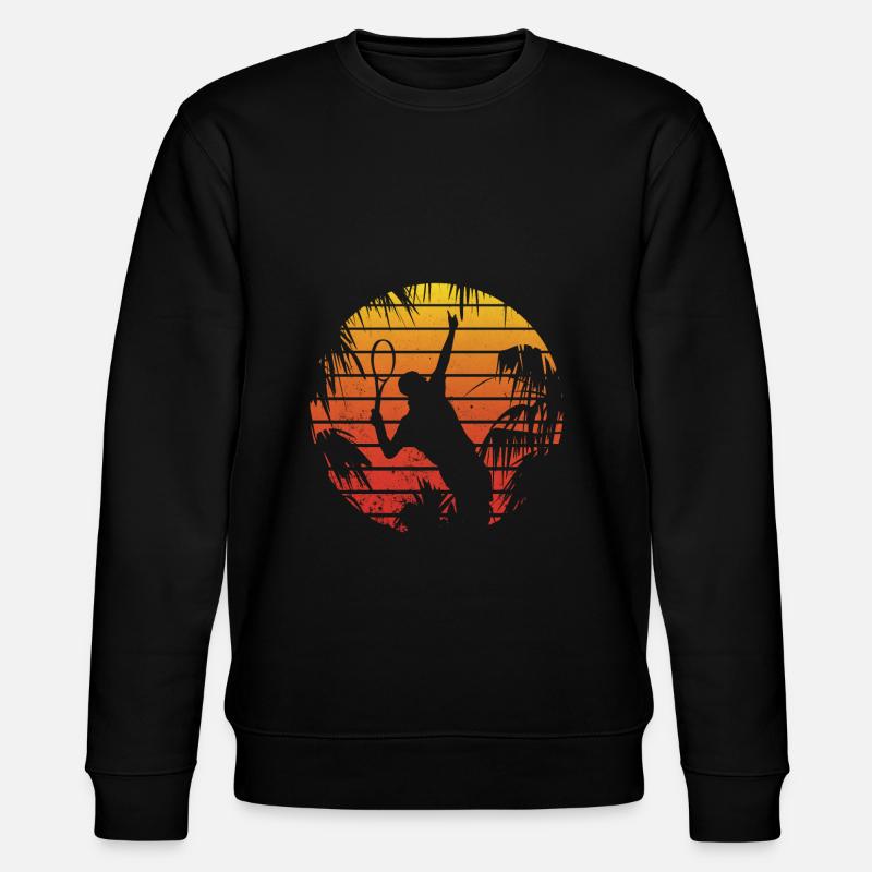 Retro Tennis - Stanley/Stella Unisex Bio-Sweatshirt CHANGER  - Schwarz