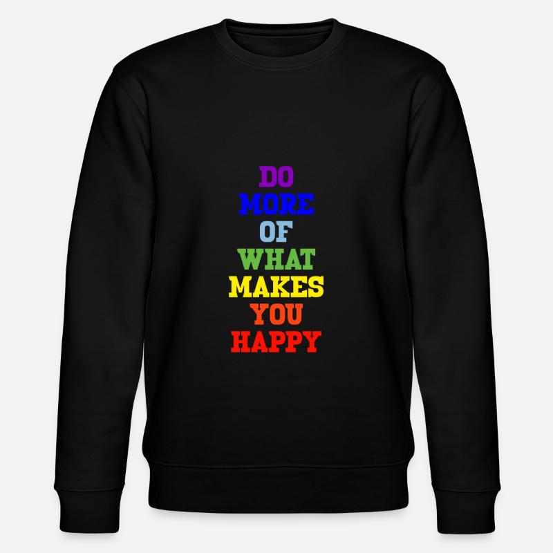 peace regenbogen - Stanley/Stella Unisex Bio-Sweatshirt CHANGER  - Schwarz
