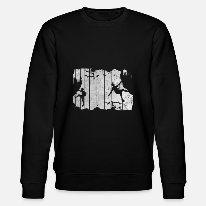 Klettern Freunde - Stanley/Stella Unisex Bio-Sweatshirt CHANGER  - Schwarz