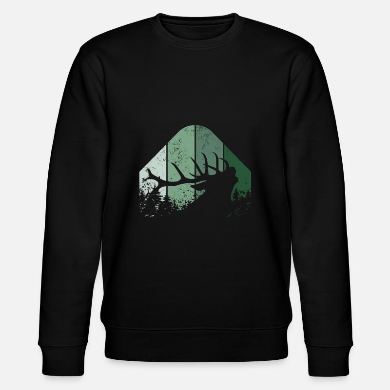 Deer forester hunter - Stanley/Stella CHANGER Unisex Organic Sweatshirt - black