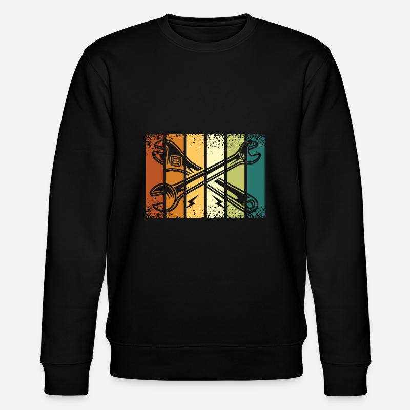 Retro Tool - Stanley/Stella CHANGER Unisex Organic Sweatshirt - black