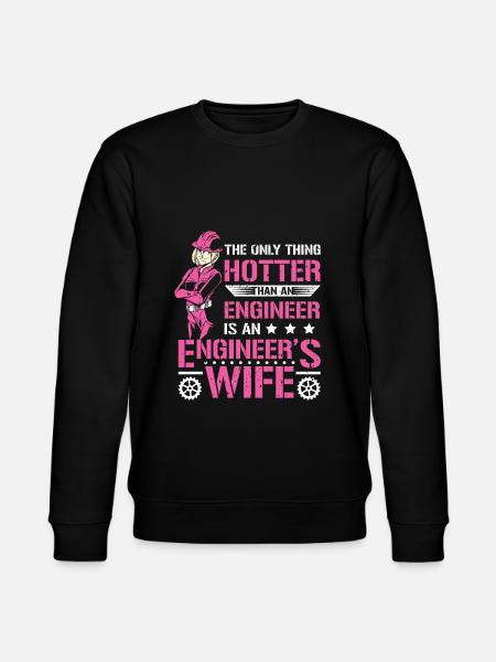 Wife Engineer - Stanley/Stella CHANGER Unisex Organic Sweatshirt - black