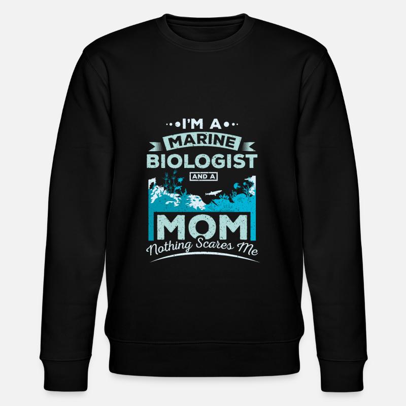 Mère biologiste marine - Sweat bio CHANGER Stanley/Stella Unisexe - noir