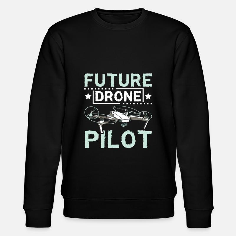 Futur pilote de drone - Sweat bio CHANGER Stanley/Stella Unisexe - noir