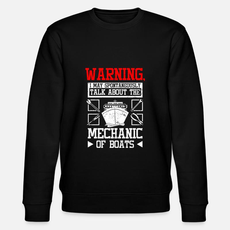 Talk about boat mecanic - Stanley/Stella CHANGER Unisex Organic Sweatshirt - black