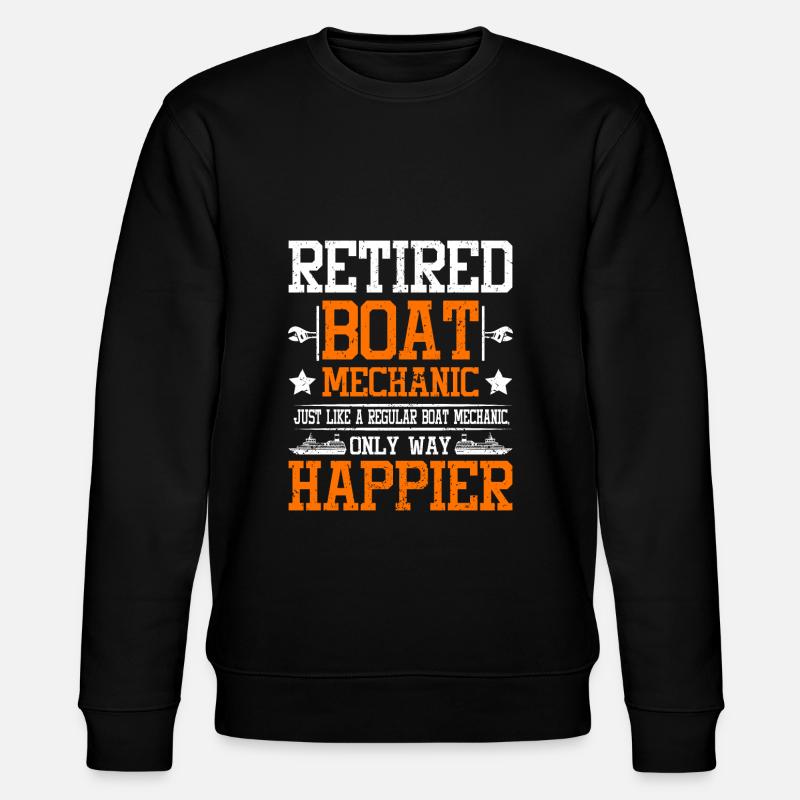 Retired boat mechanic - Stanley/Stella Unisex Bio-Sweatshirt CHANGER  - Schwarz