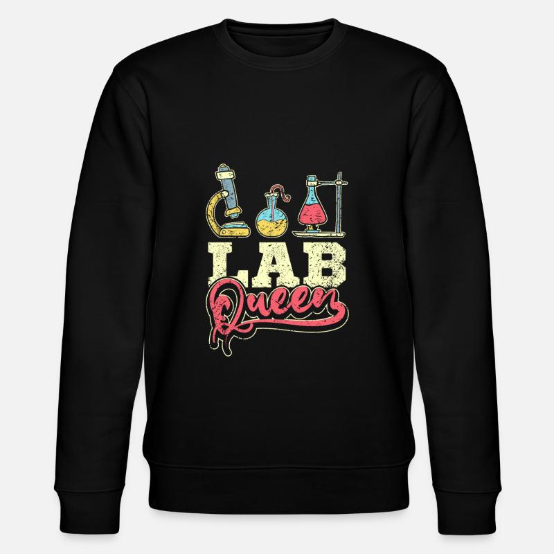 Lab queen - Stanley/Stella Unisex Bio-Sweatshirt CHANGER  - Schwarz
