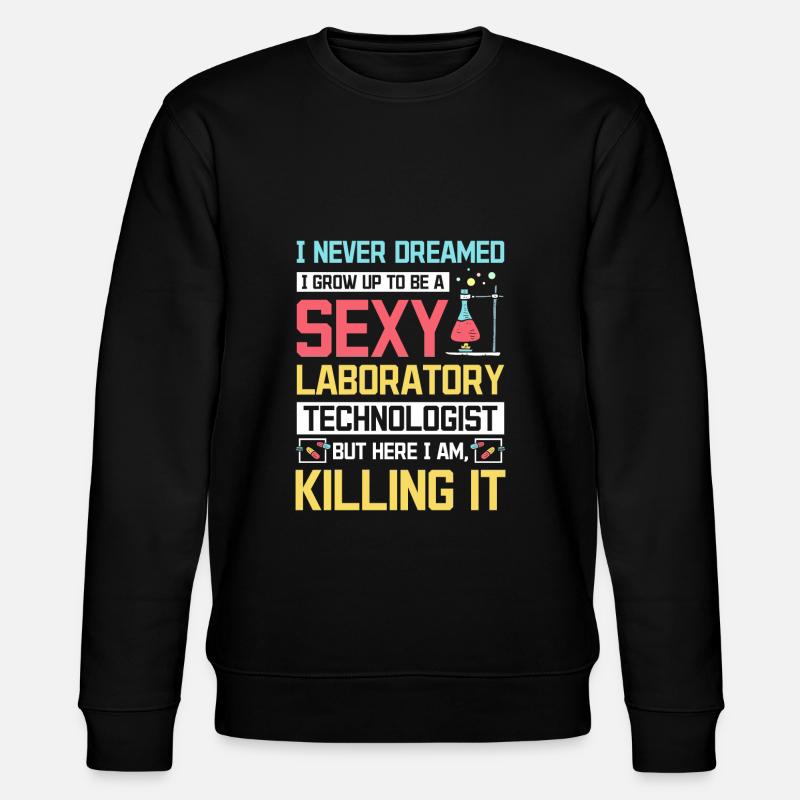 Sexy laboratory technologist - Stanley/Stella Unisex Bio-Sweatshirt CHANGER - Schwarz