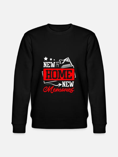 New home new memories - Stanley/Stella CHANGER Unisex Organic Sweatshirt - black