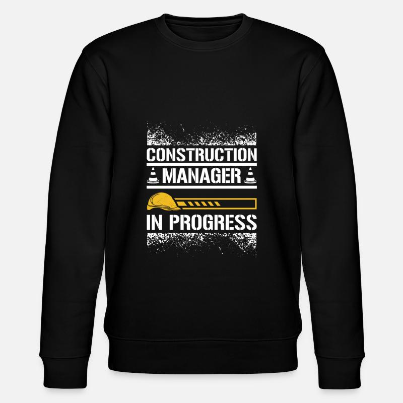 Construction manager in progress - Stanley/Stella Unisex Bio-Sweatshirt CHANGER  - Schwarz