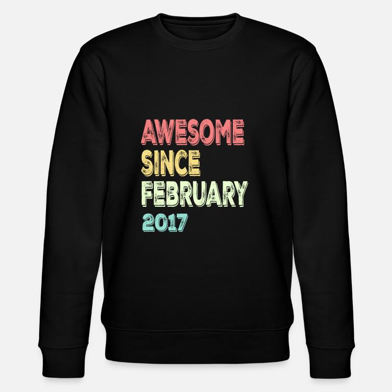 Großartig seit März 2017 - Stanley/Stella Unisex Bio-Sweatshirt CHANGER  - Schwarz