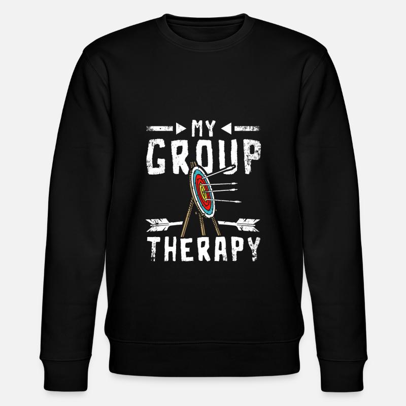My group therapy archery - Stanley/Stella CHANGER Unisex Organic Sweatshirt - black