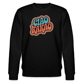 Ciao Kakao - Stanley/Stella Unisex Bio-Sweatshirt CHANGER  - Schwarz - Vorne - Nik (191cm) & Marisol (170cm)