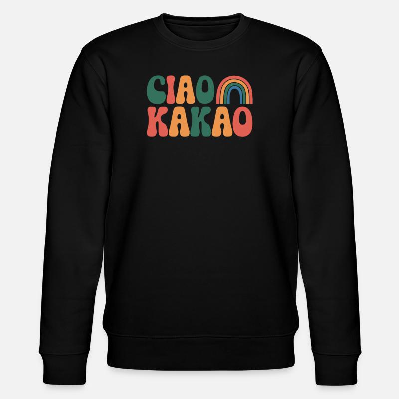Ciao Kakao - Stanley/Stella Unisex Bio-Sweatshirt CHANGER  - Schwarz