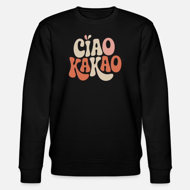 Ciao Kakao - Stanley/Stella Unisex Bio-Sweatshirt CHANGER  - Schwarz
