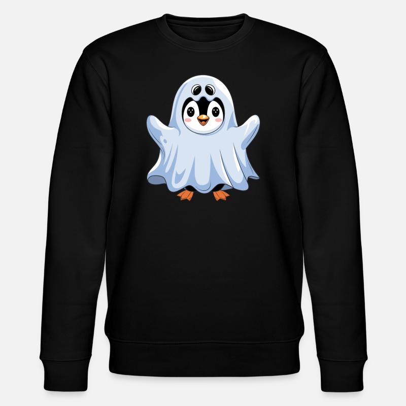 Mignon pingouin Halloween fantôme - Sweat bio CHANGER Stanley/Stella Unisexe - noir