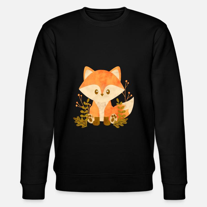 Renard mignon - Sweat bio CHANGER Stanley/Stella Unisexe - noir