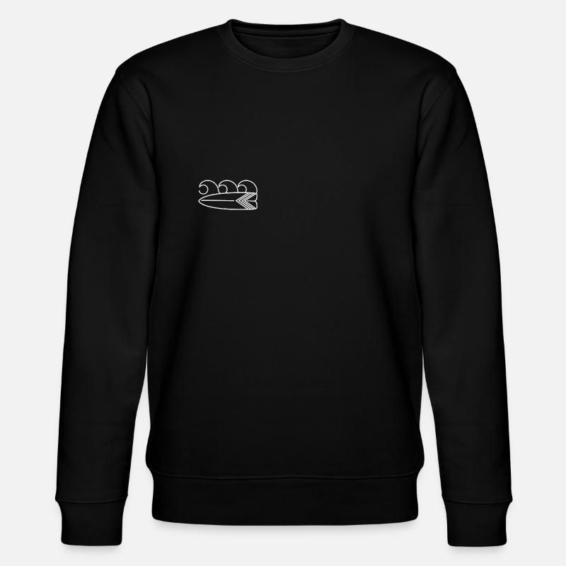 Surfbrett - Stanley/Stella Unisex Bio-Sweatshirt CHANGER  - Schwarz