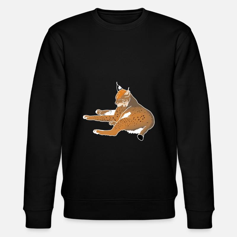 Luchs - Stanley/Stella Unisex Bio-Sweatshirt CHANGER  - Schwarz