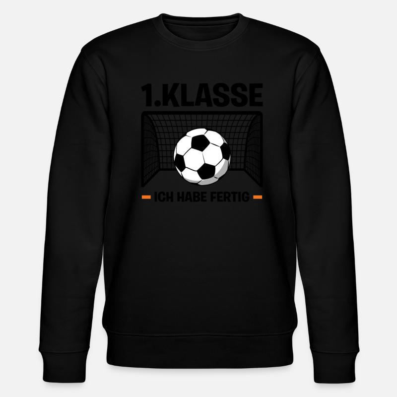 Schule 1.klasse Schule beginnt Geschenk - Stanley/Stella Unisex Bio-Sweatshirt CHANGER  - Schwarz