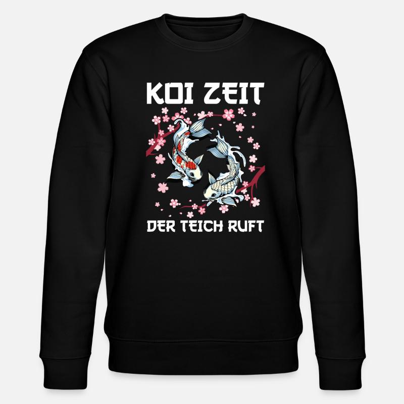Kois Koi Sarkasmus Geschenk - Stanley/Stella Unisex Bio-Sweatshirt CHANGER - Schwarz