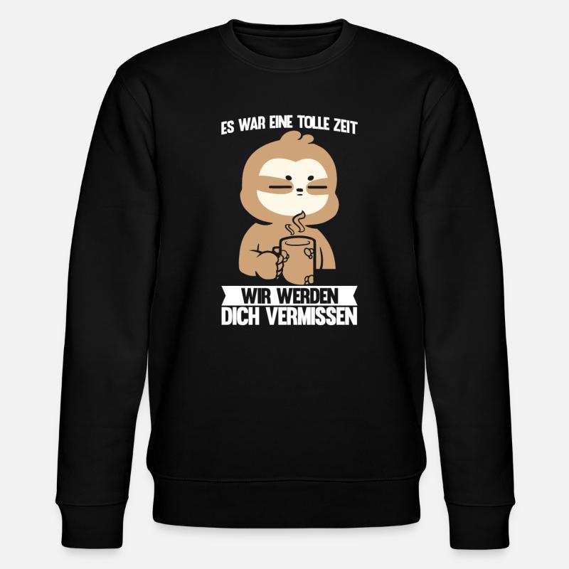 Abschied Kollegin Abschiedsparty Geschenk - Stanley/Stella Unisex Bio-Sweatshirt CHANGER  - Schwarz