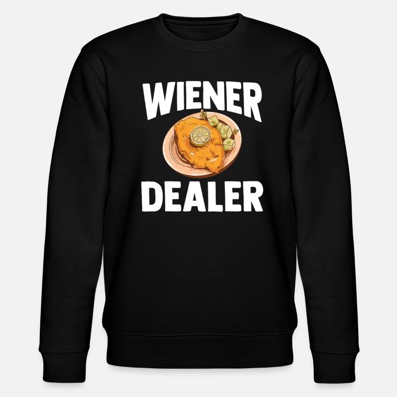 Schnitzel Wiener Schweineschnitzel Geschenk - Stanley/Stella Unisex Bio-Sweatshirt CHANGER  - Schwarz