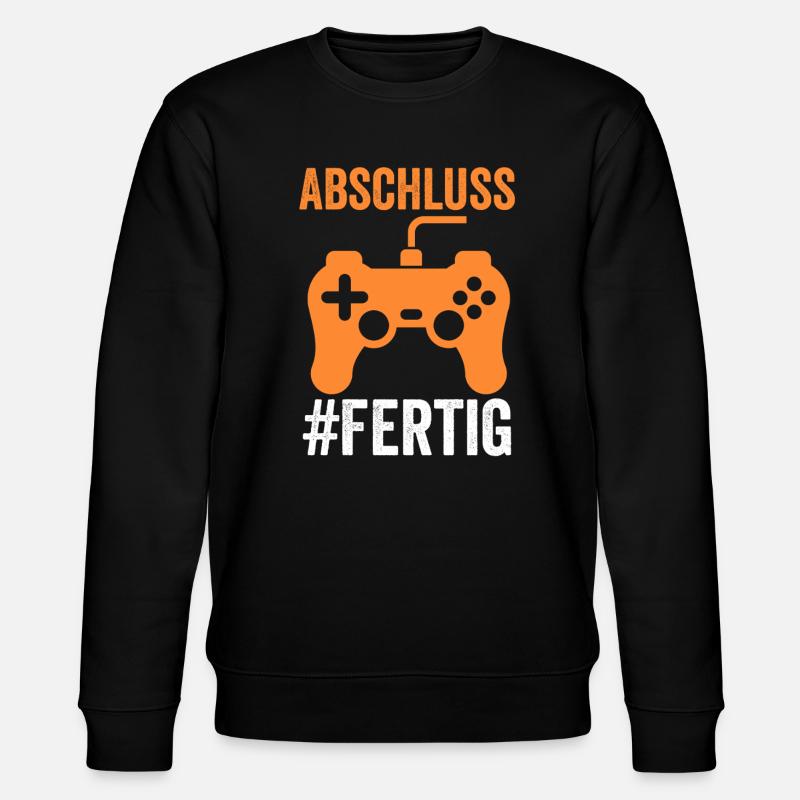 Abschluss Prüfung Absolventen Geschenk - Stanley/Stella Unisex Bio-Sweatshirt CHANGER  - Schwarz