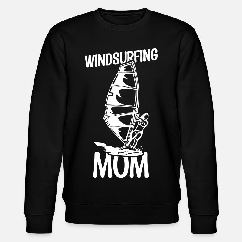 Windsurfer Mutter - Stanley/Stella Unisex Bio-Sweatshirt CHANGER  - Schwarz
