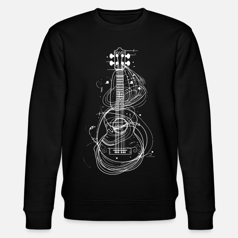 Dessin de ukulélé - Sweat bio CHANGER Stanley/Stella Unisexe - noir