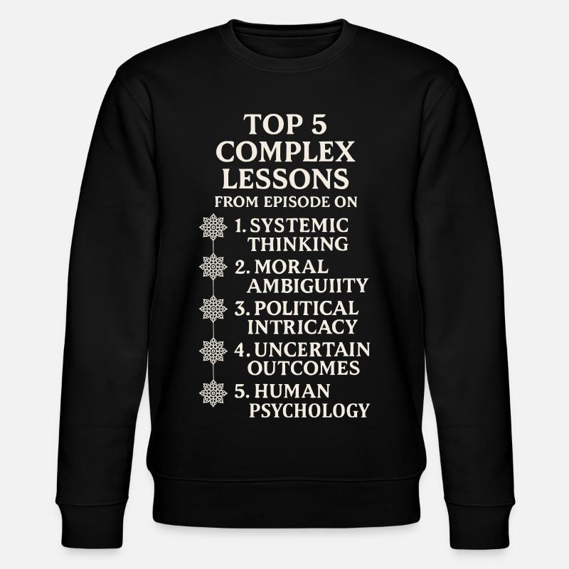 Des leçons complexes - Sweat bio CHANGER Stanley/Stella Unisexe - noir