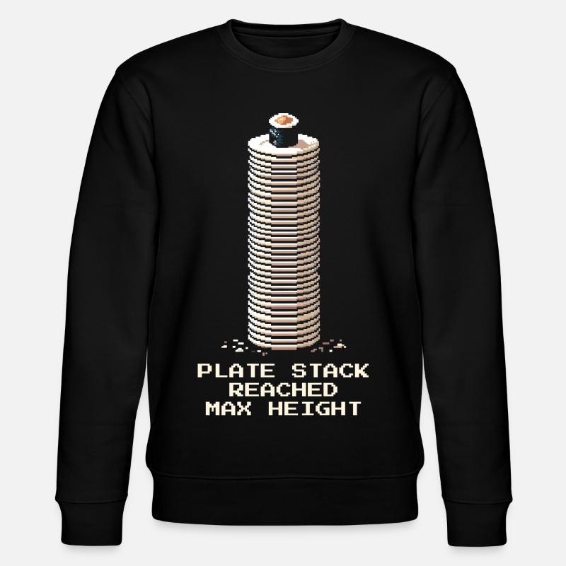 Plate Stack Maximum | Running Sushi - Stanley/Stella CHANGER Unisex Organic Sweatshirt - black