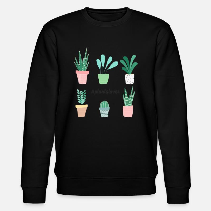 Plantslover - Stanley/Stella Unisex Bio-Sweatshirt CHANGER  - Schwarz