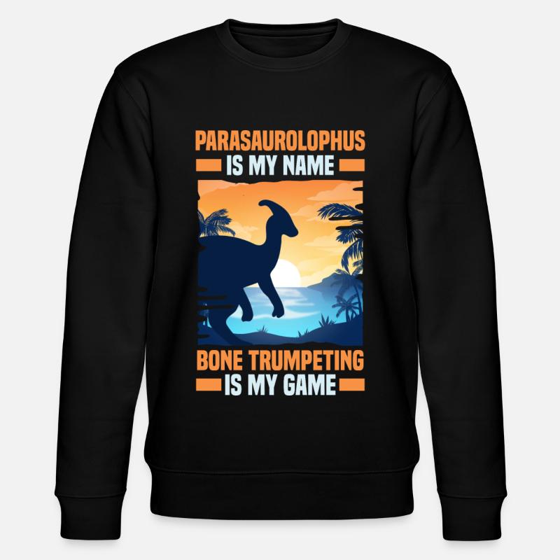 Dinosaurier - Stanley/Stella Unisex Bio-Sweatshirt CHANGER - Schwarz
