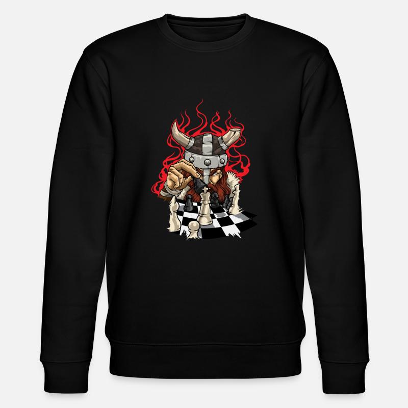 Courageux Vikings avec l’échiquier - Échecs - Sweat bio CHANGER Stanley/Stella Unisexe - noir