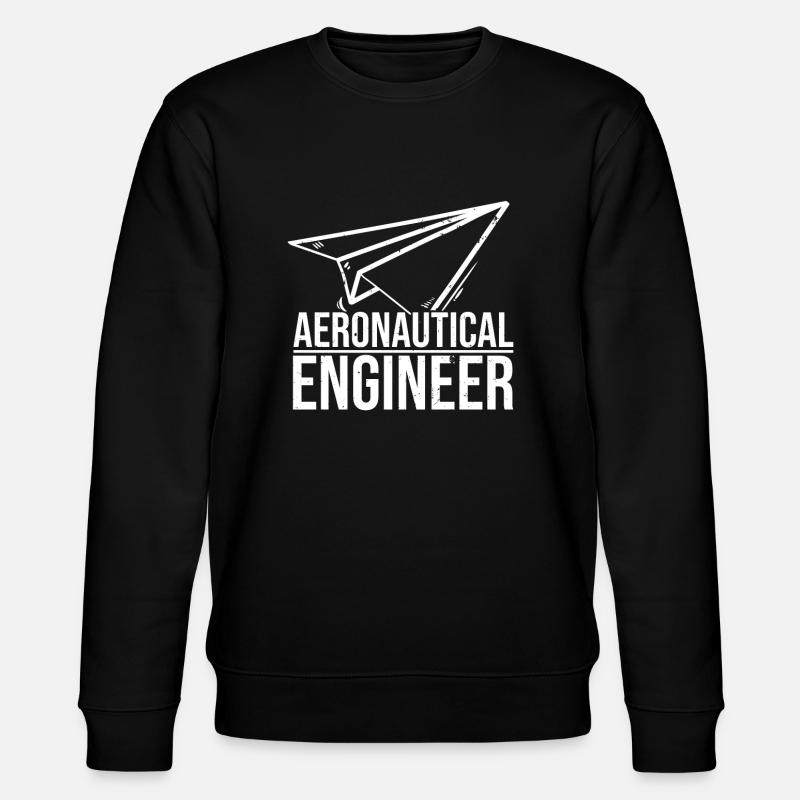 Aeronautical Engineer Paper Airplane - Sweat bio CHANGER Stanley/Stella Unisexe - noir