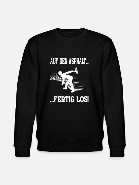 Auf den Asphalt fertig los... Stockschießen - Stanley/Stella Unisex Bio-Sweatshirt CHANGER - Schwarz