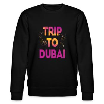 Voyage à Dubaï - Sweat bio CHANGER Stanley/Stella Unisexe - noir - Devant - Nik (191cm) & Marisol (170cm)