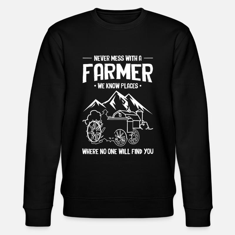 Farm Farmer Farming - Stanley/Stella Unisex Bio-Sweatshirt CHANGER  - Schwarz