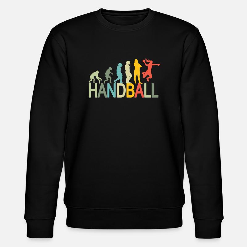 Lstige Handball Design Evolution - Sweat bio CHANGER Stanley/Stella Unisexe - noir