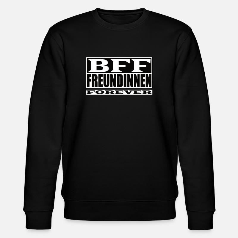 Geschenkidee Freundin schwester - Stanley/Stella Unisex Bio-Sweatshirt CHANGER  - Schwarz