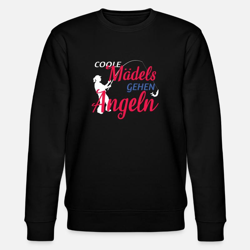 Angler Geschenkidee Hobby Angeln - Stanley/Stella Unisex Bio-Sweatshirt CHANGER  - Schwarz