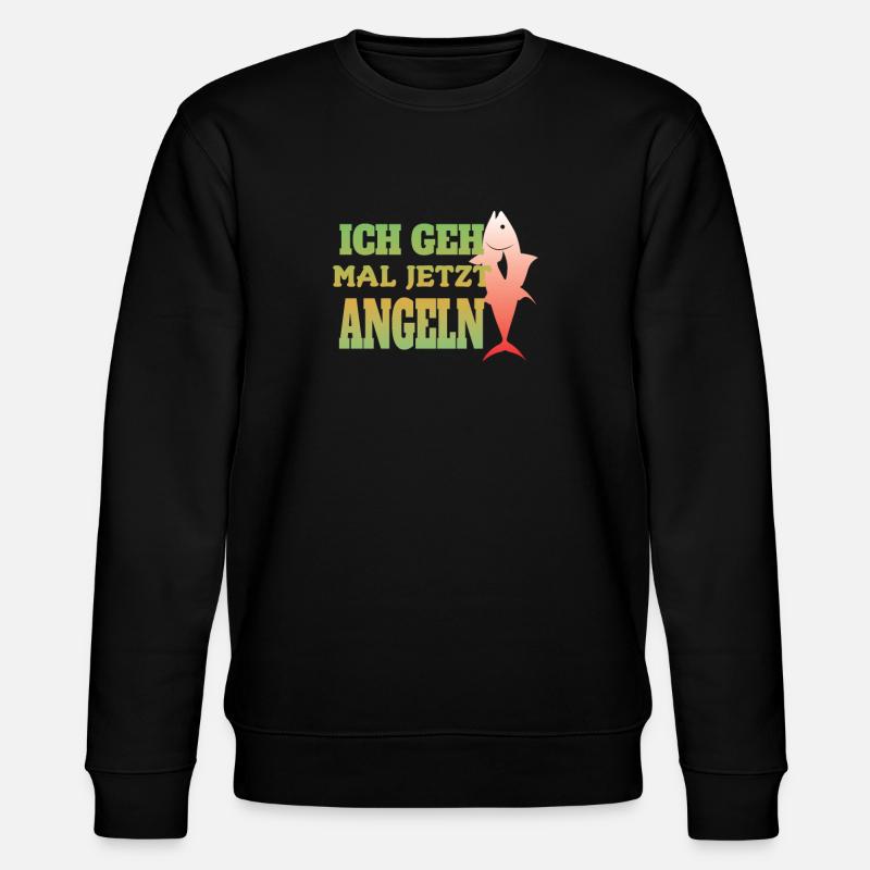 Angler Geschenkidee Hobby Angeln - Stanley/Stella Unisex Bio-Sweatshirt CHANGER  - Schwarz